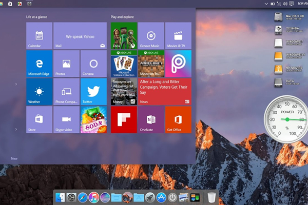 Mac os тема для Windows 10