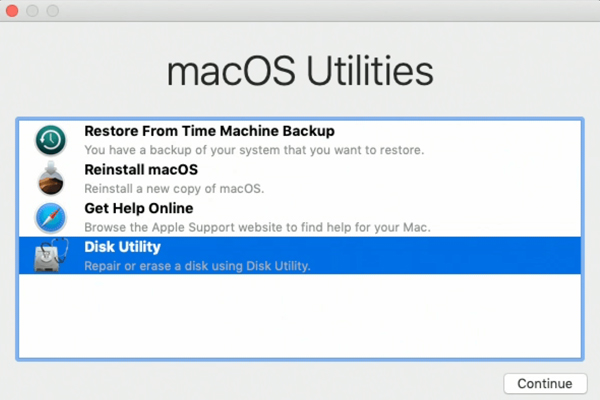 Mac OS дисковая утилита